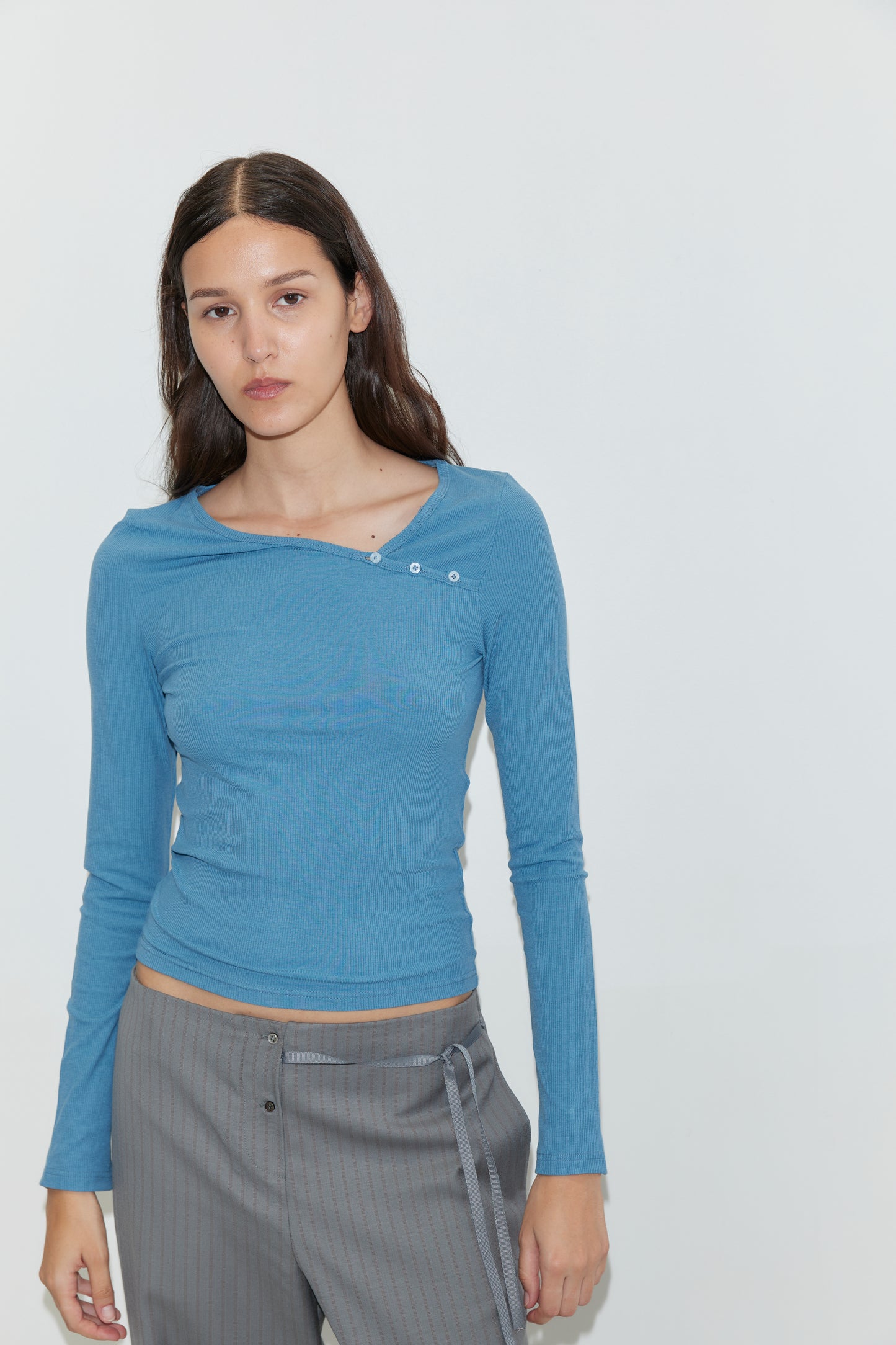 Multi Button Top - Aqua