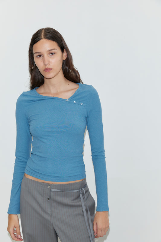 Multi Button Top - Aqua