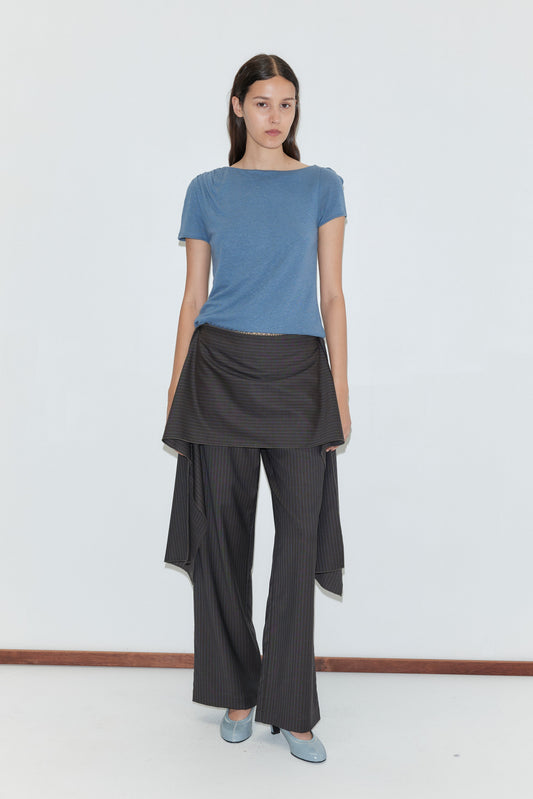 Drape Tee - Blue