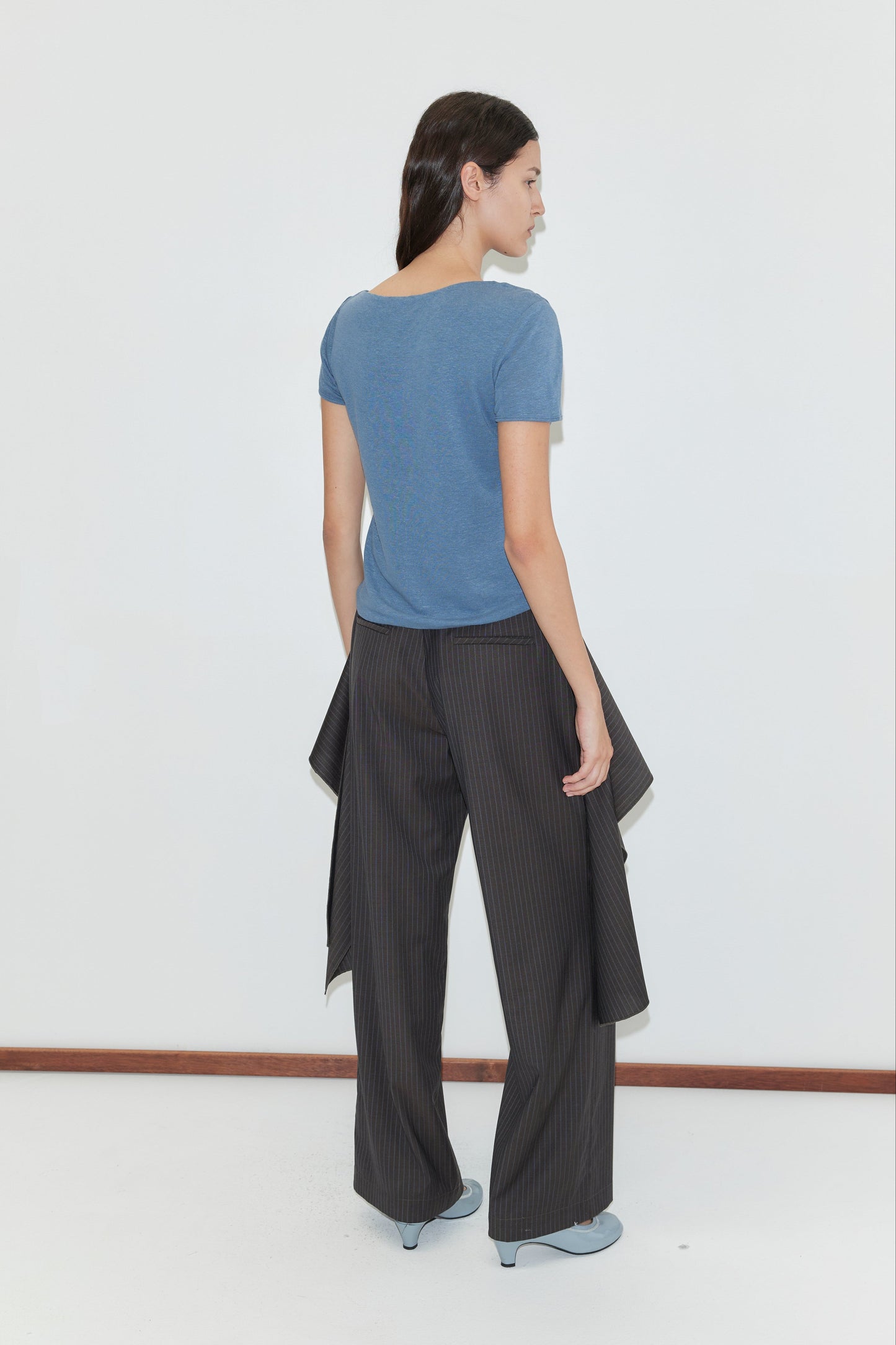 Drape Tee - Blue