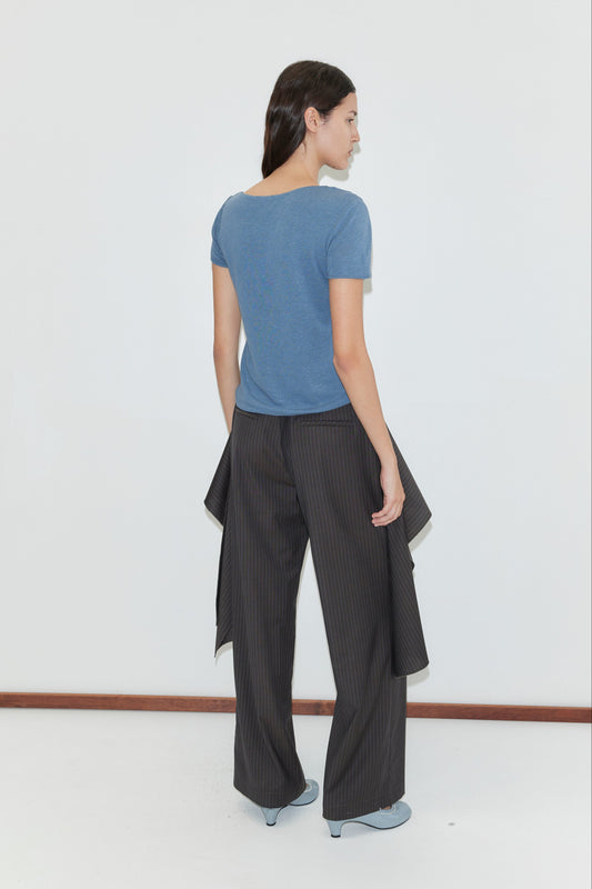 Drape Tee - Blue