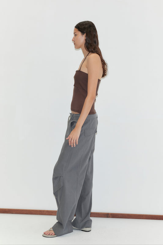 Panel Leg Pant - Charcoal