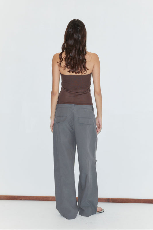 Panel Leg Pant - Charcoal