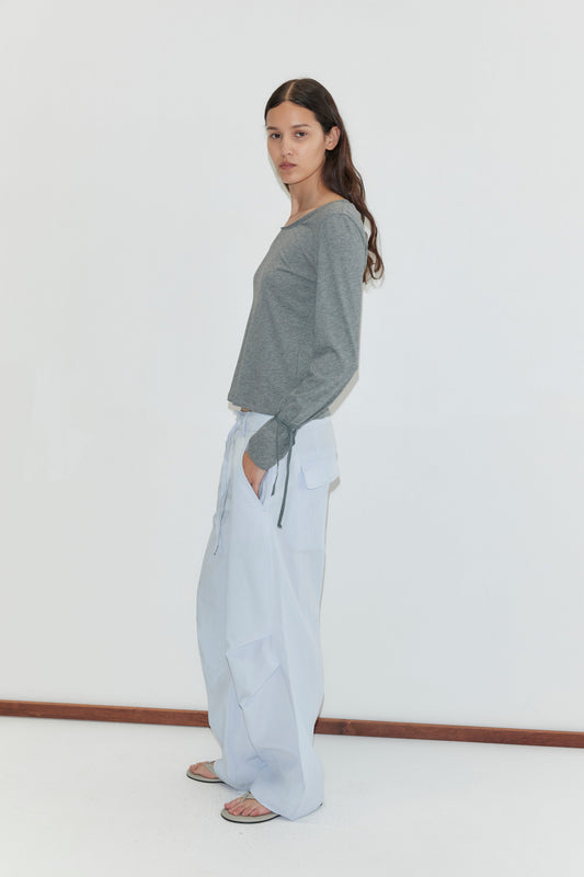 Panel Leg Pant - Powder Blue