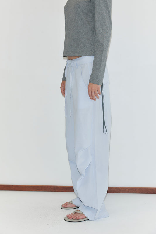 Panel Leg Pant - Powder Blue