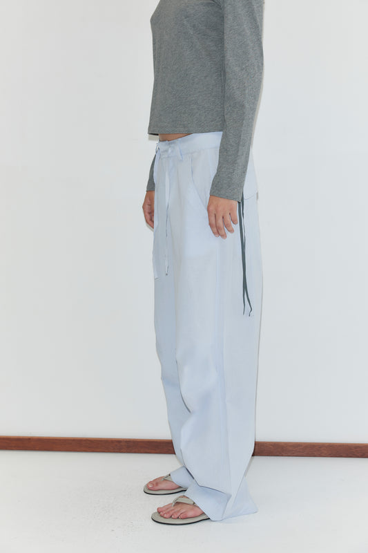 Panel Leg Pant - Powder Blue