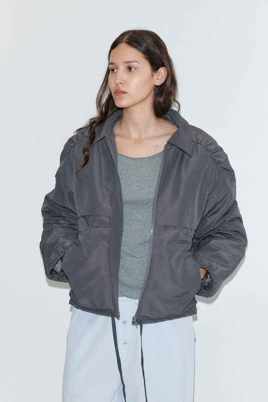 Gathered Jacket - Slate