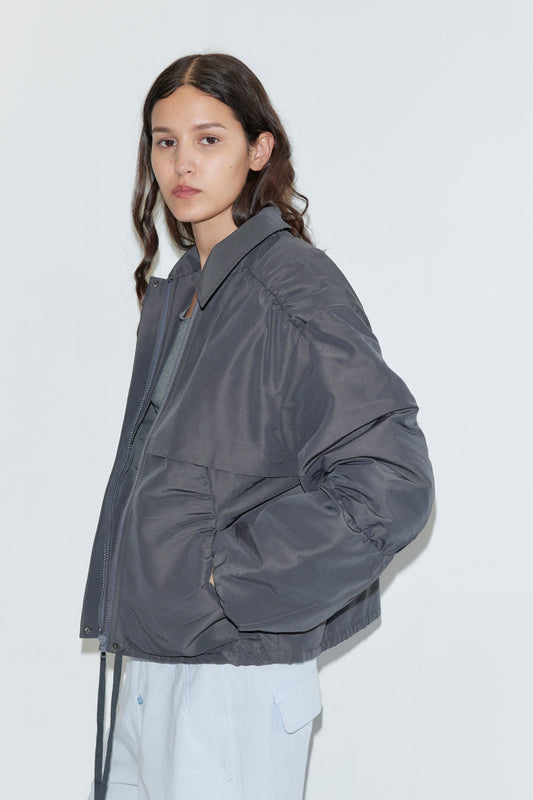 Gathered Jacket - Slate