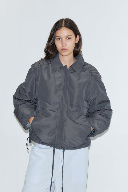 Gathered Jacket - Slate