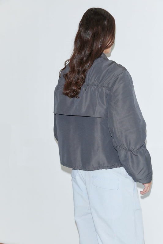 Gathered Jacket - Slate