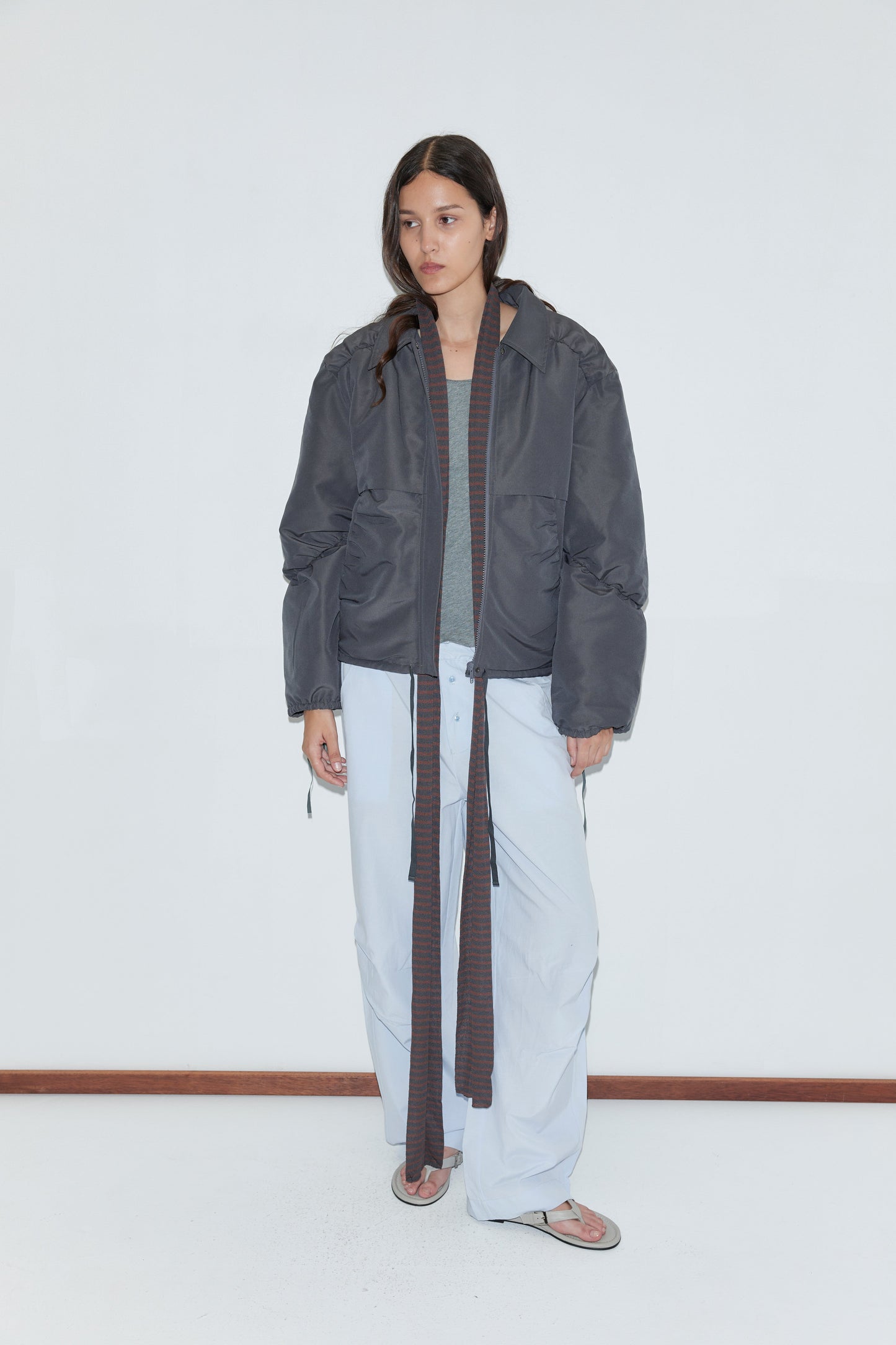 Gathered Jacket - Slate