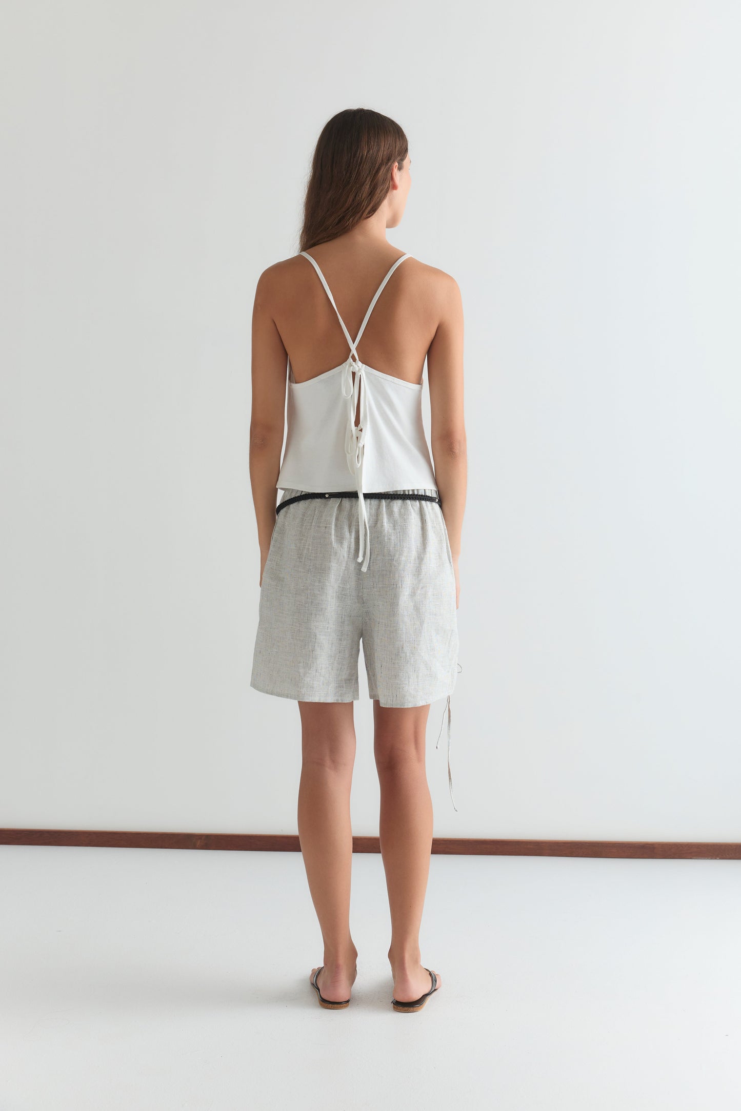 Drape Jersey Top - White