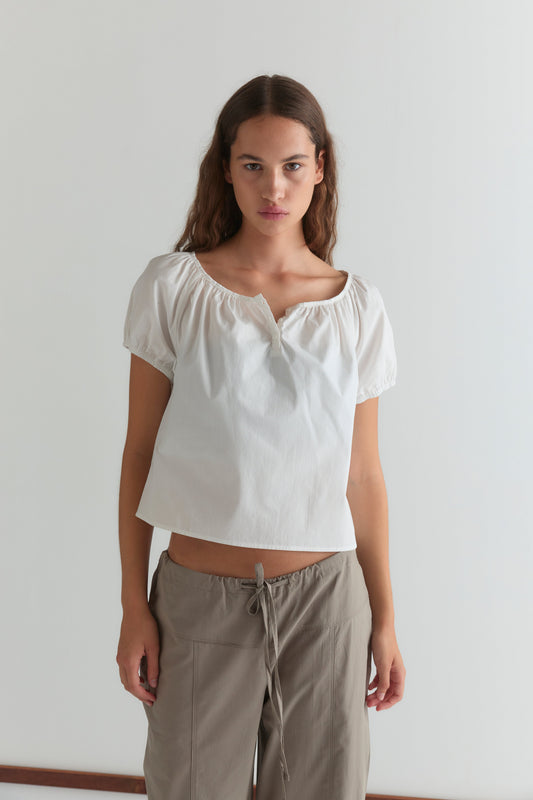 Poplin T Shirt - White