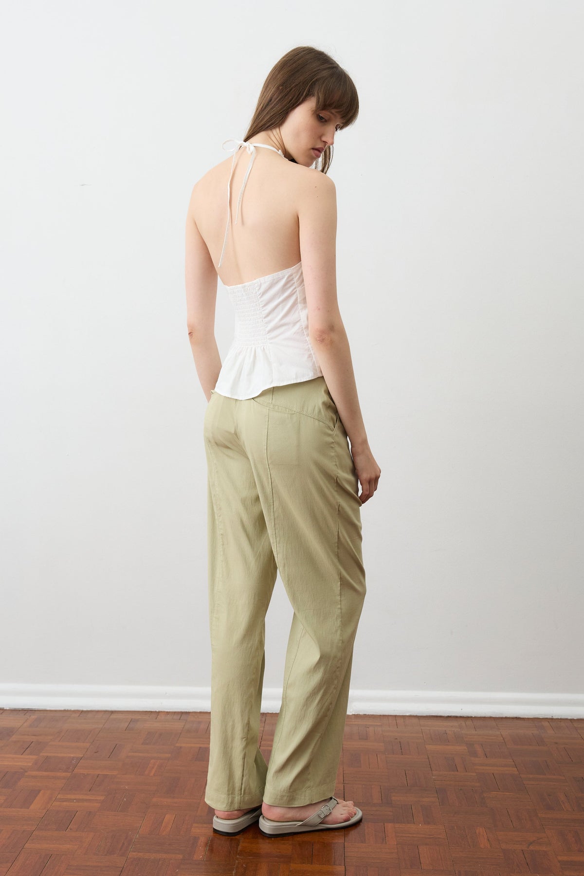 Cross Tie Pant -Sage Stone