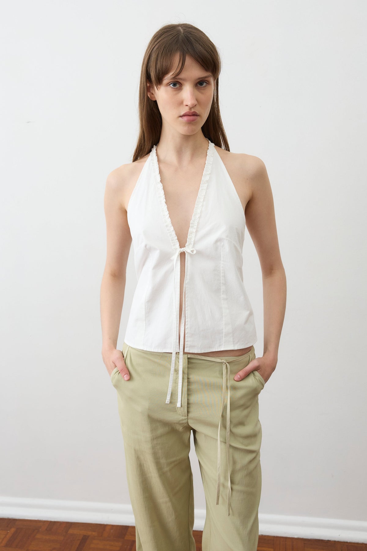 Cross Tie Pant -Sage Stone