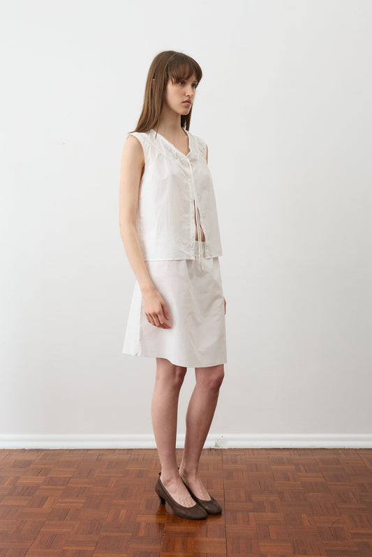 Ribbon Skirt - White