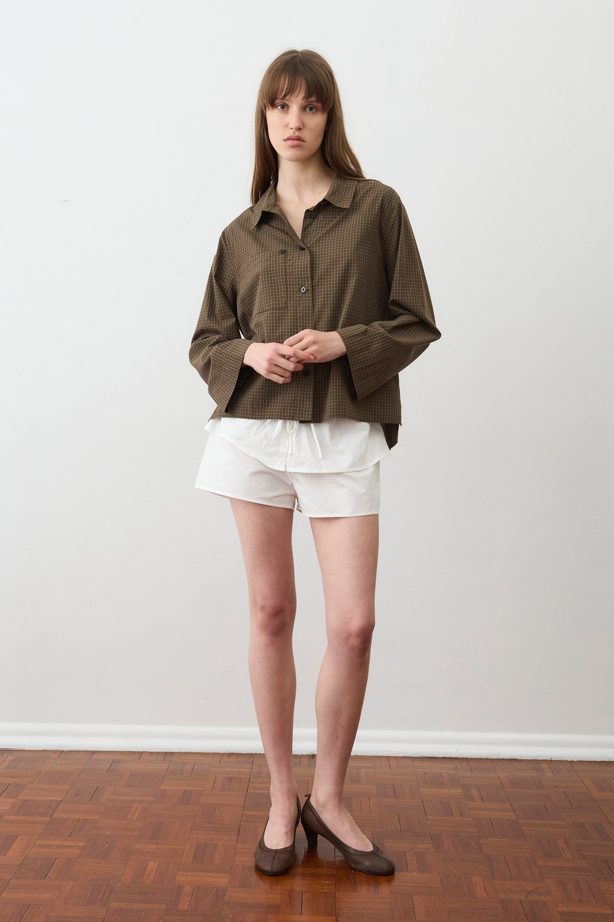 Button Pocket Shirt - Garden Check