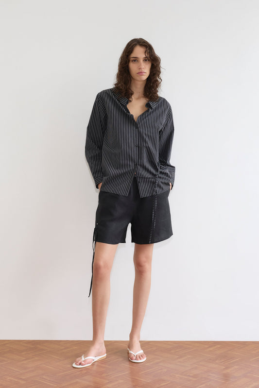 Left Shirt - Mono Stripe