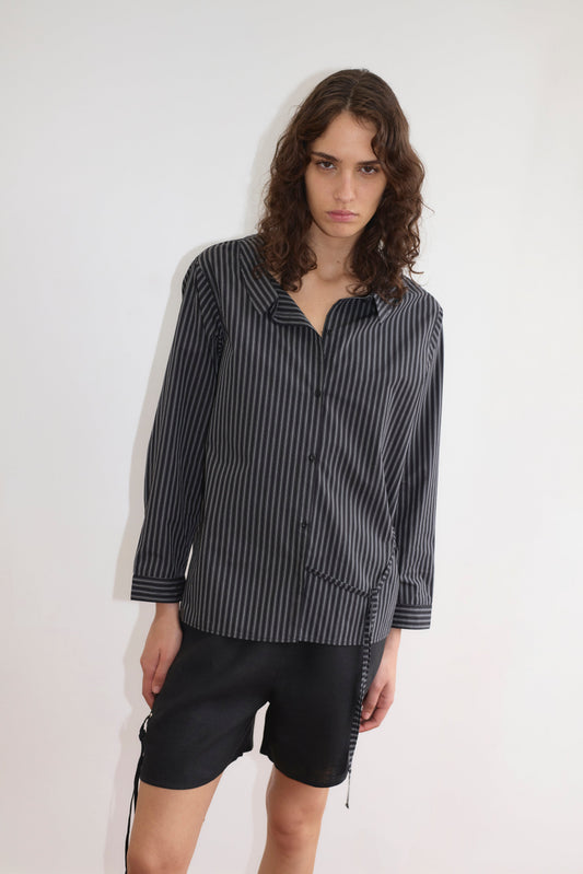 Left Shirt - Mono Stripe