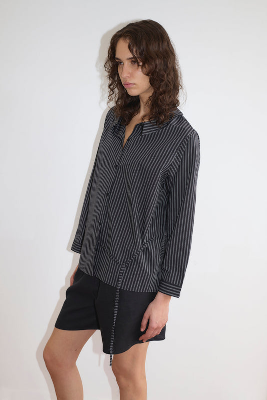 Left Shirt - Mono Stripe