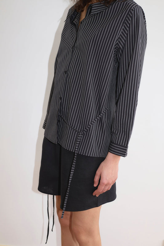 Left Shirt - Mono Stripe