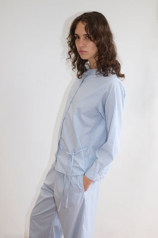 Left Set - Lake Blue Stripe