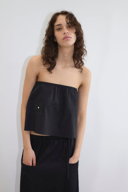 Loop Pocket Skirt - Black