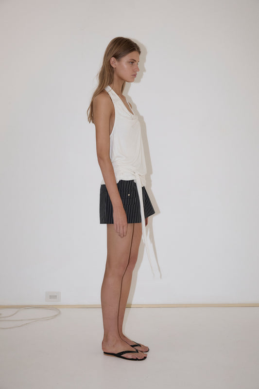 Drape Halter - White