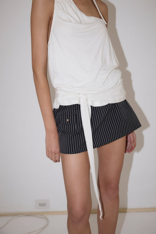 Drape Halter - White