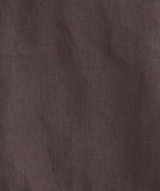 Close-up of the 4 Tie Set - Bark, featuring dark brown fabric with a subtle textured weave, gentle tone variations, and soft natural creases for an elegant finish.