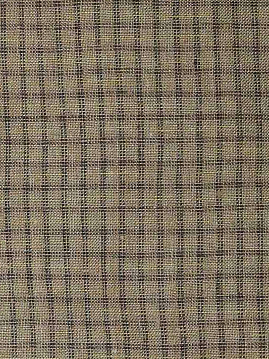 Linen Ease Trouser - Pine Check