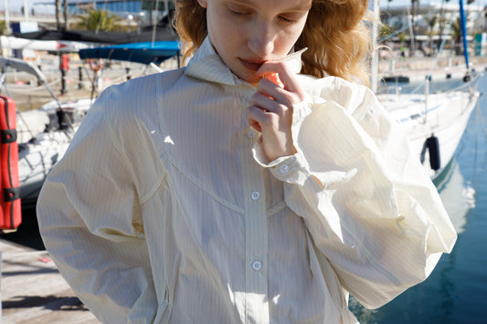 Cami Overshirt - Citrus Stripe