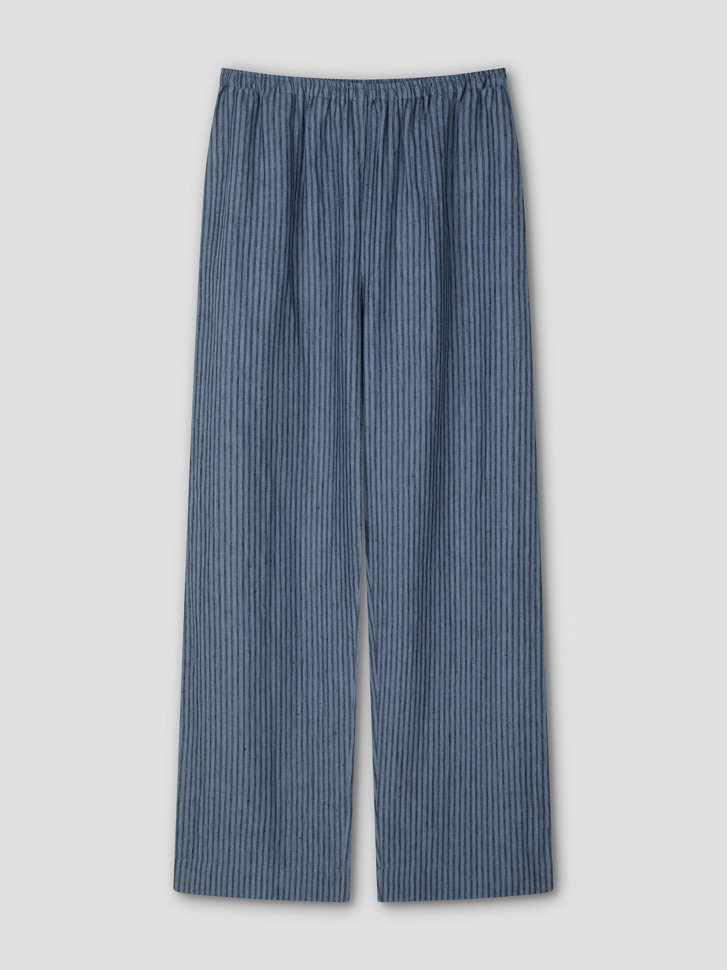 Linen Ease Trouser - Azure Stripe