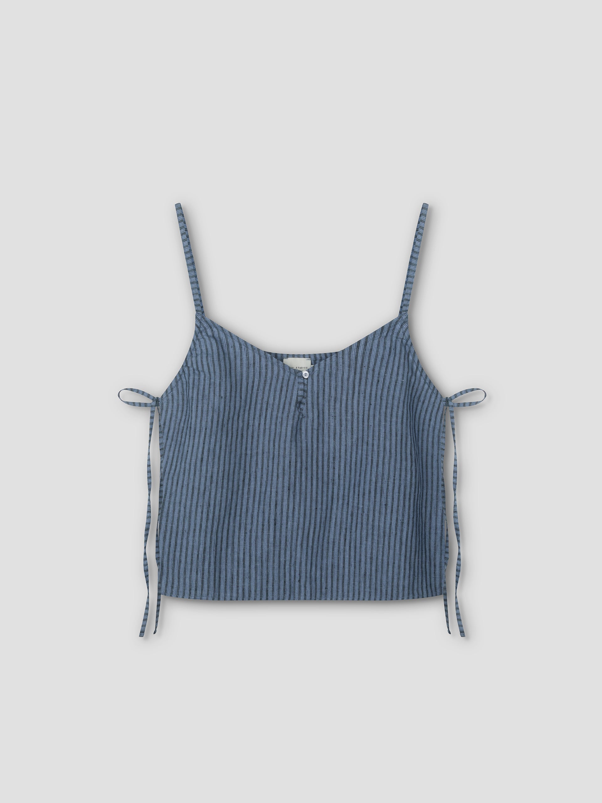 V Neck Cami - Azure Stripe – Deiji Studios US