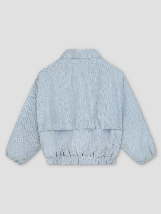 Double Layered Jacket - Blue Stripe
