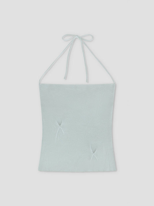 Fine Knot Tank - Ice Blue