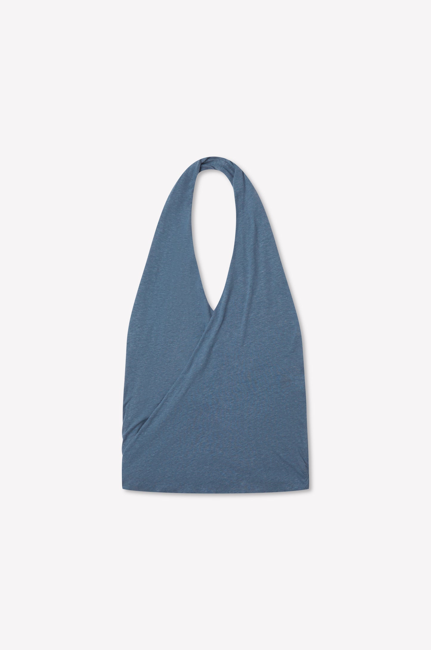 Double Layer Jersey Halter - Blue