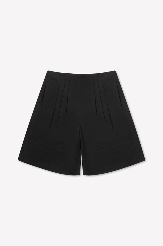 Pintuck Short - Black