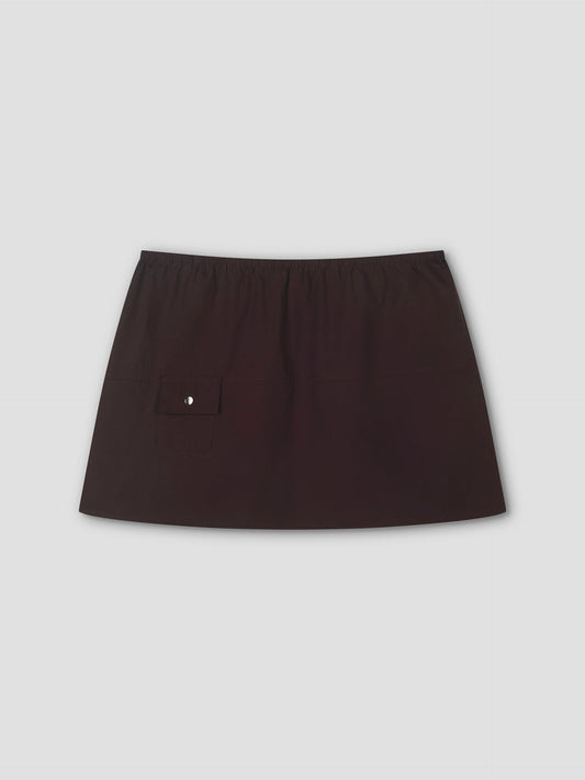Pocket Skirt - Sepia