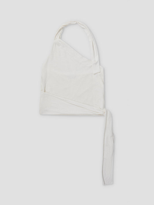 Drape Halter - White