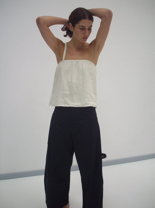 Button Strap Top - Pastel Pistachio