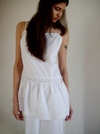 Peplum Dress - Pacific Stripe