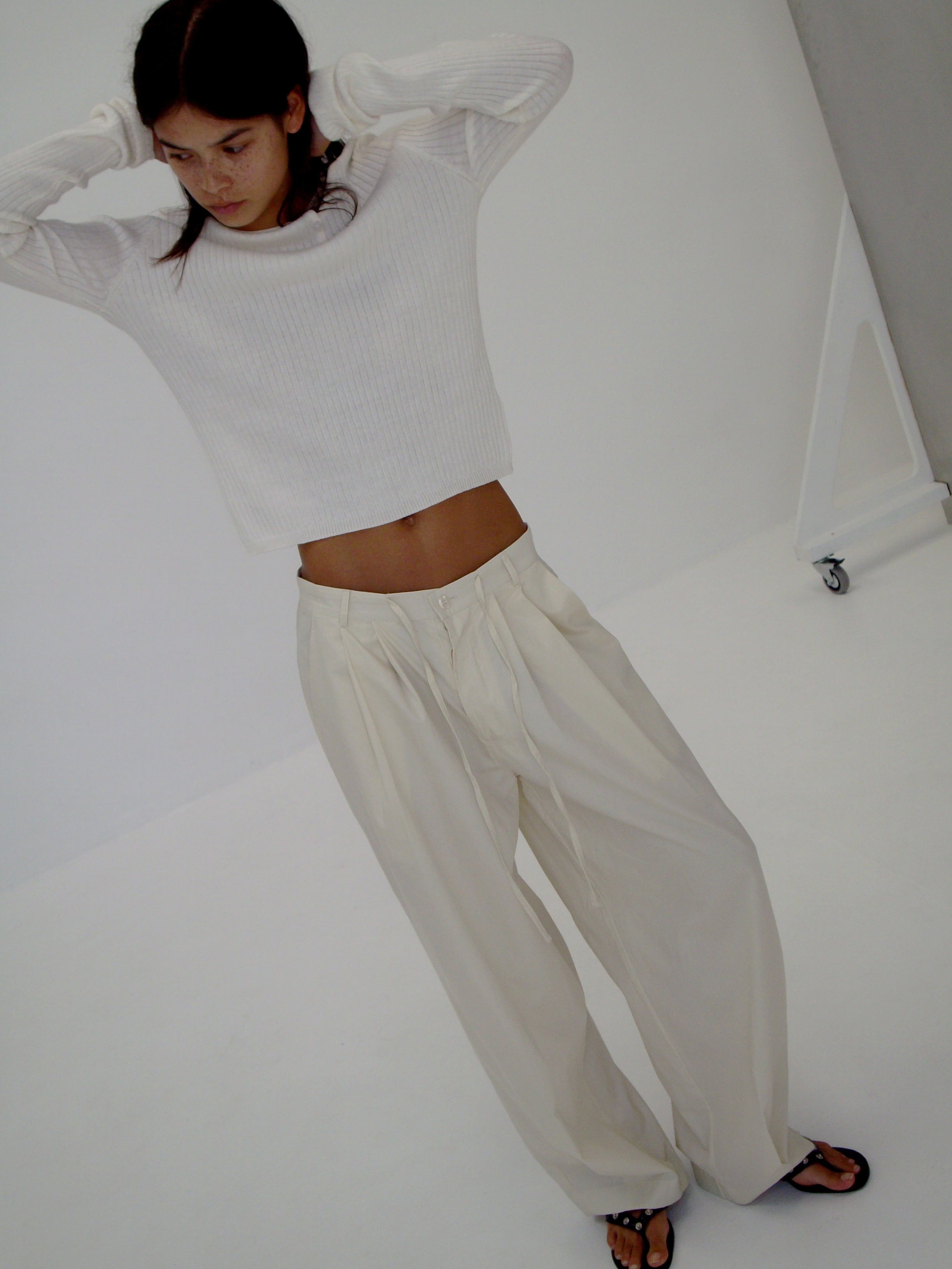 Turn Pant - Off White – Deiji Studios US