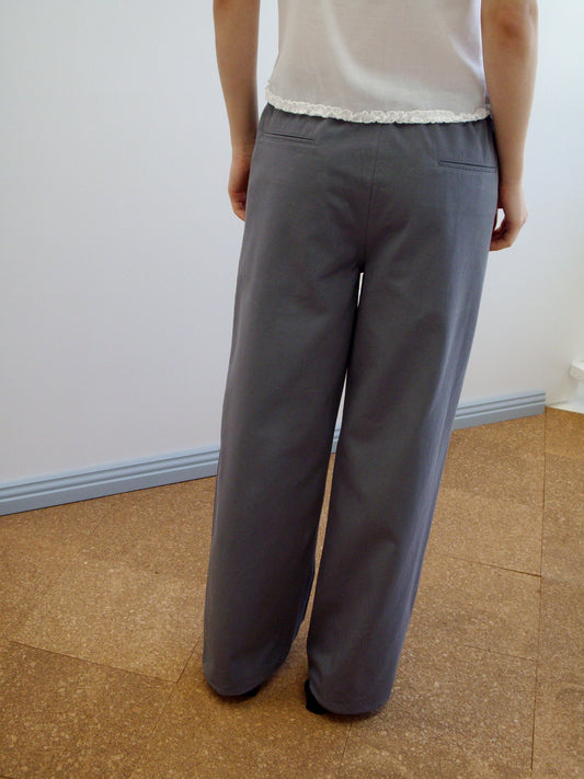 Zip Pant  - Charcoal