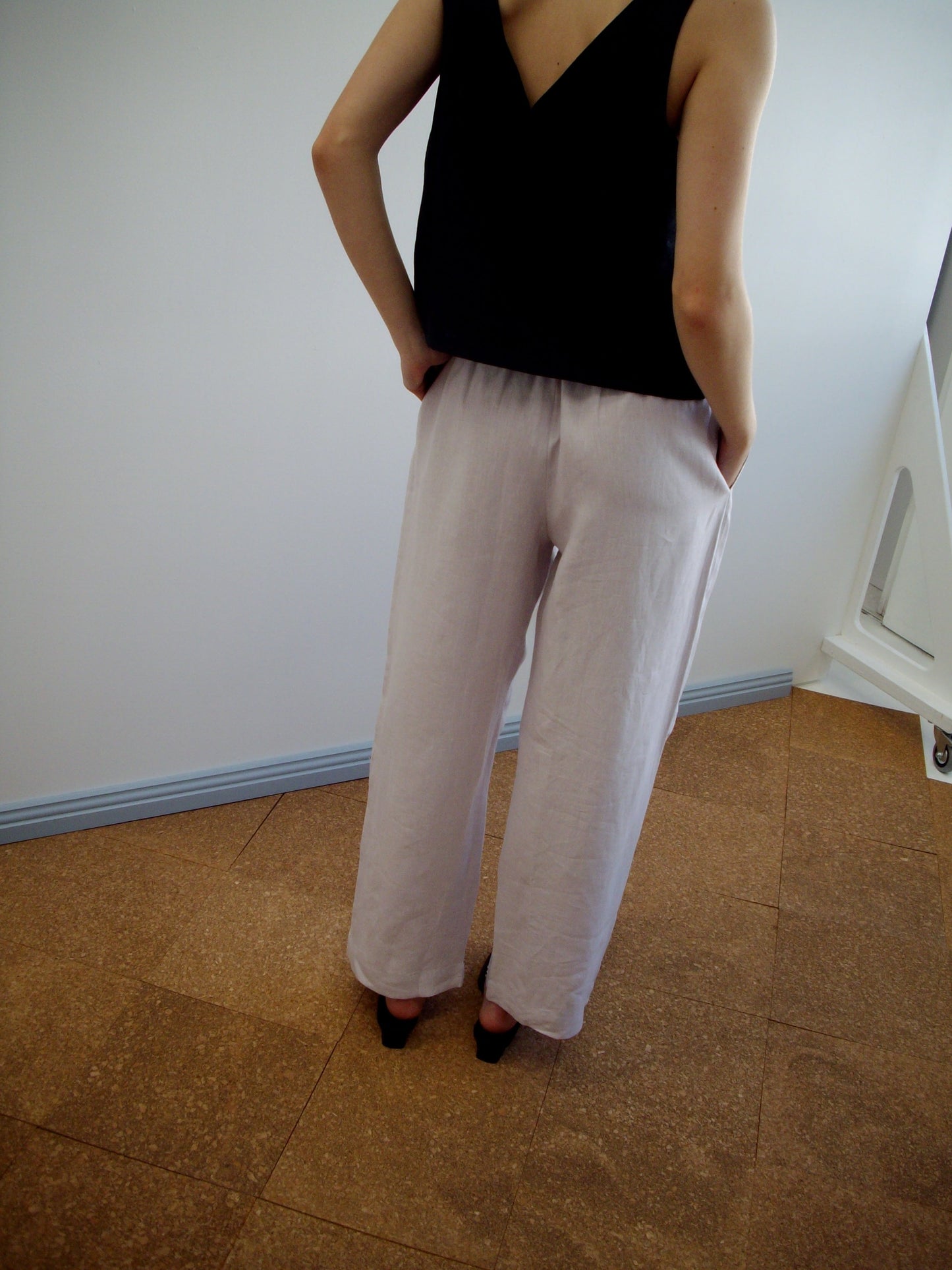 Linen Ease Trouser - Lilac