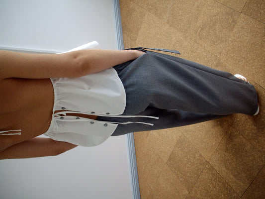 Button Halter - White