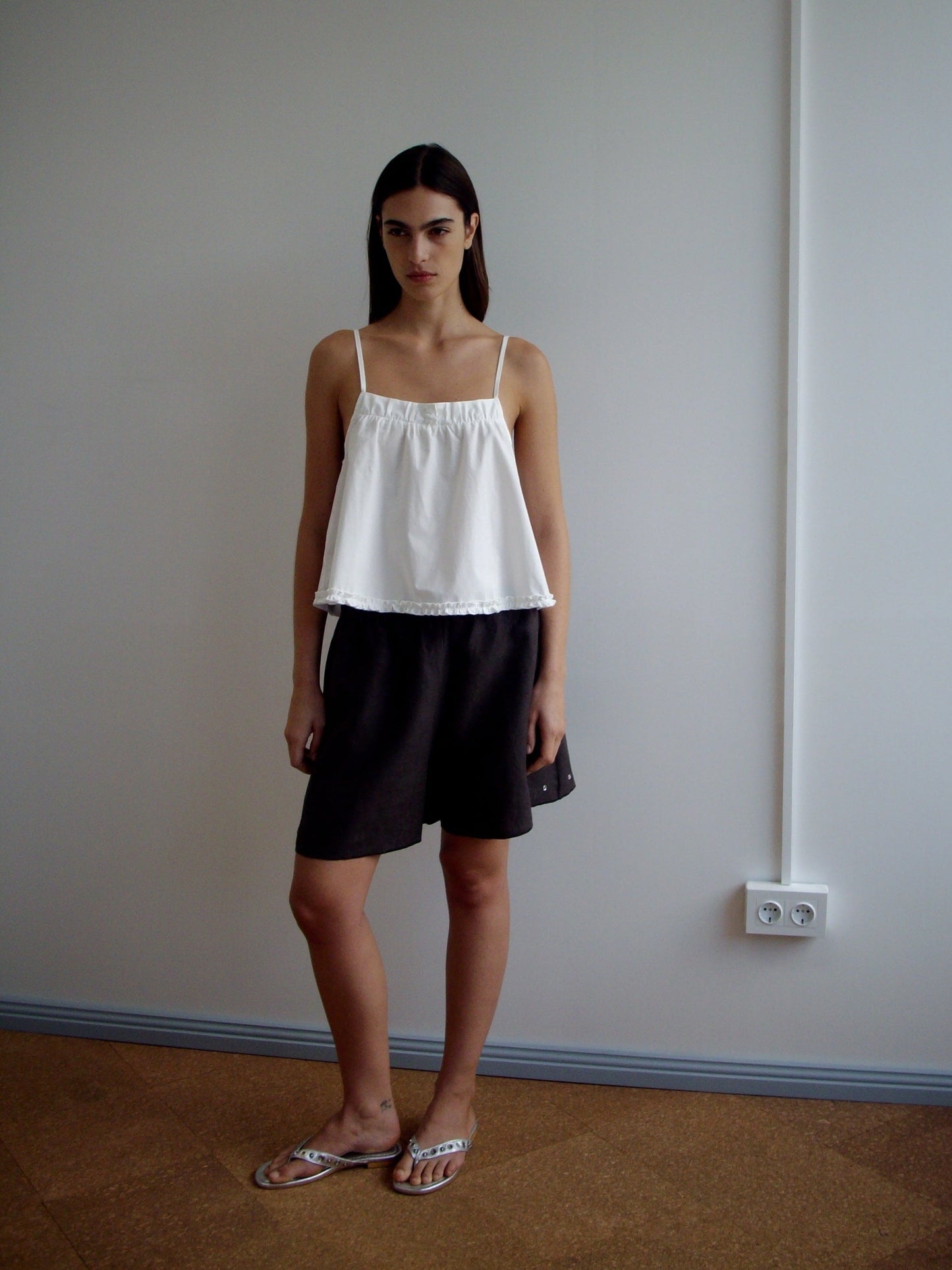 Yoke Top - White