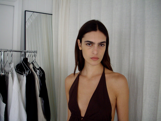 Button Halter - Umber