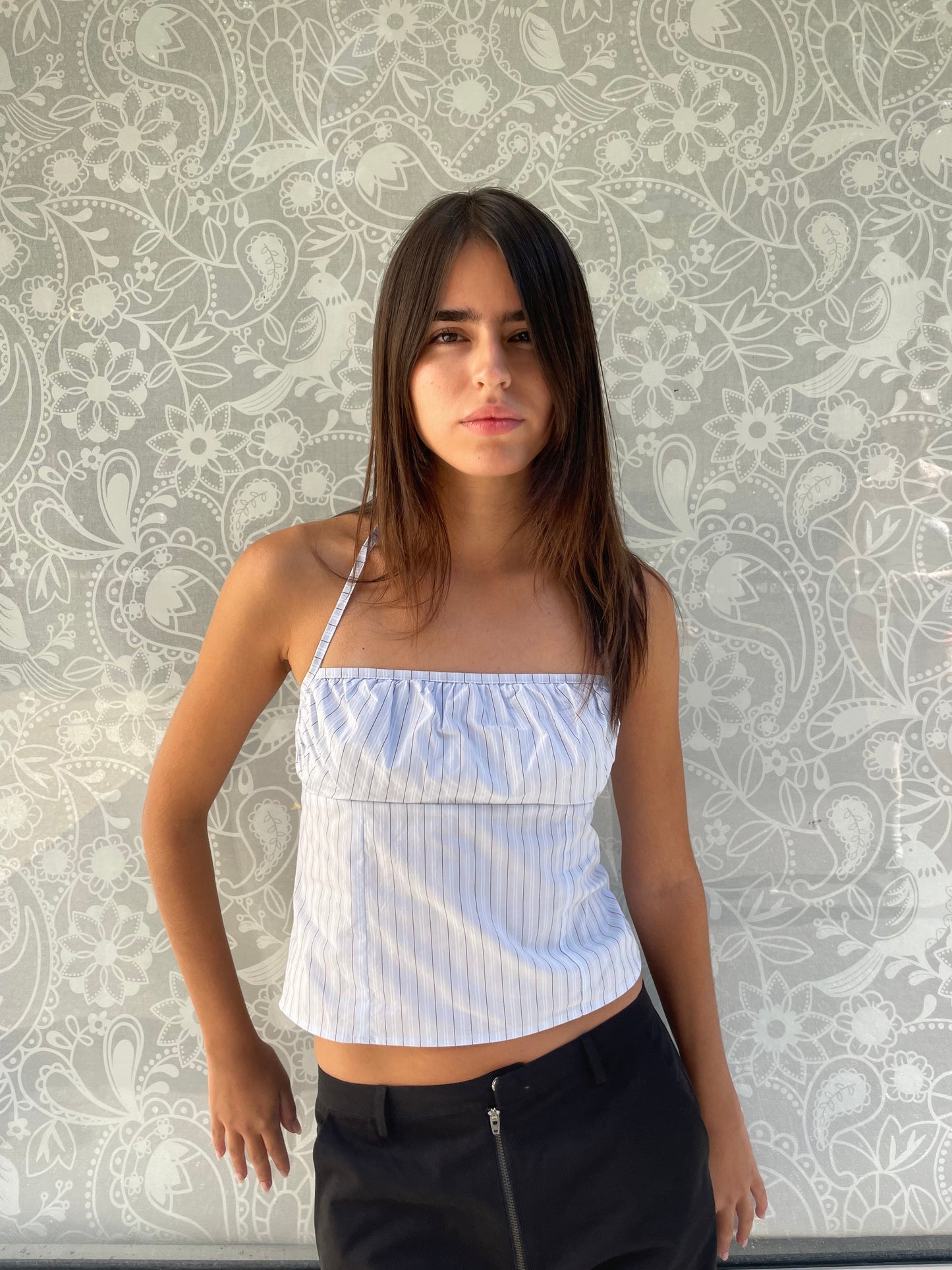 Strap Top - Mineral Stripe