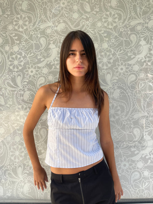 Strap Top - Mineral Stripe